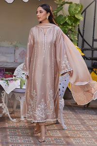 Blush - 3pc Silk Embroidered - Musaya