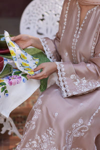 Blush - 3pc Silk Embroidered - Musaya