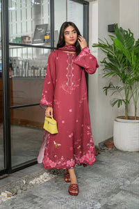 Cherry - 3pc Printed Silk - Musaya