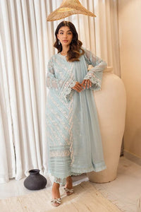 Frozen - 3pc Premium Soft Organza - Heavily Embroidered - Musaya