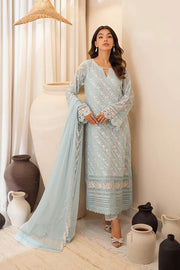 Frozen - 3pc Premium Soft Organza - Heavily Embroidered - Musaya