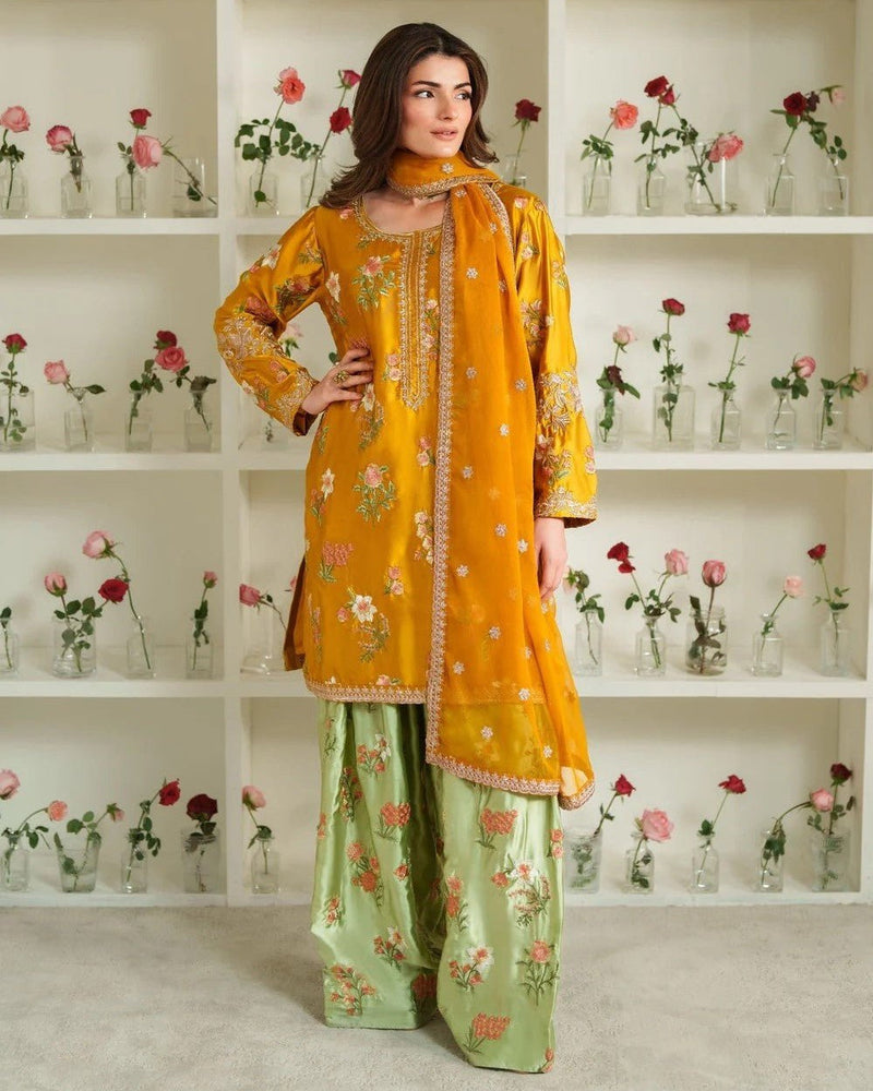 GULNAR - RAW SILK - Danoori