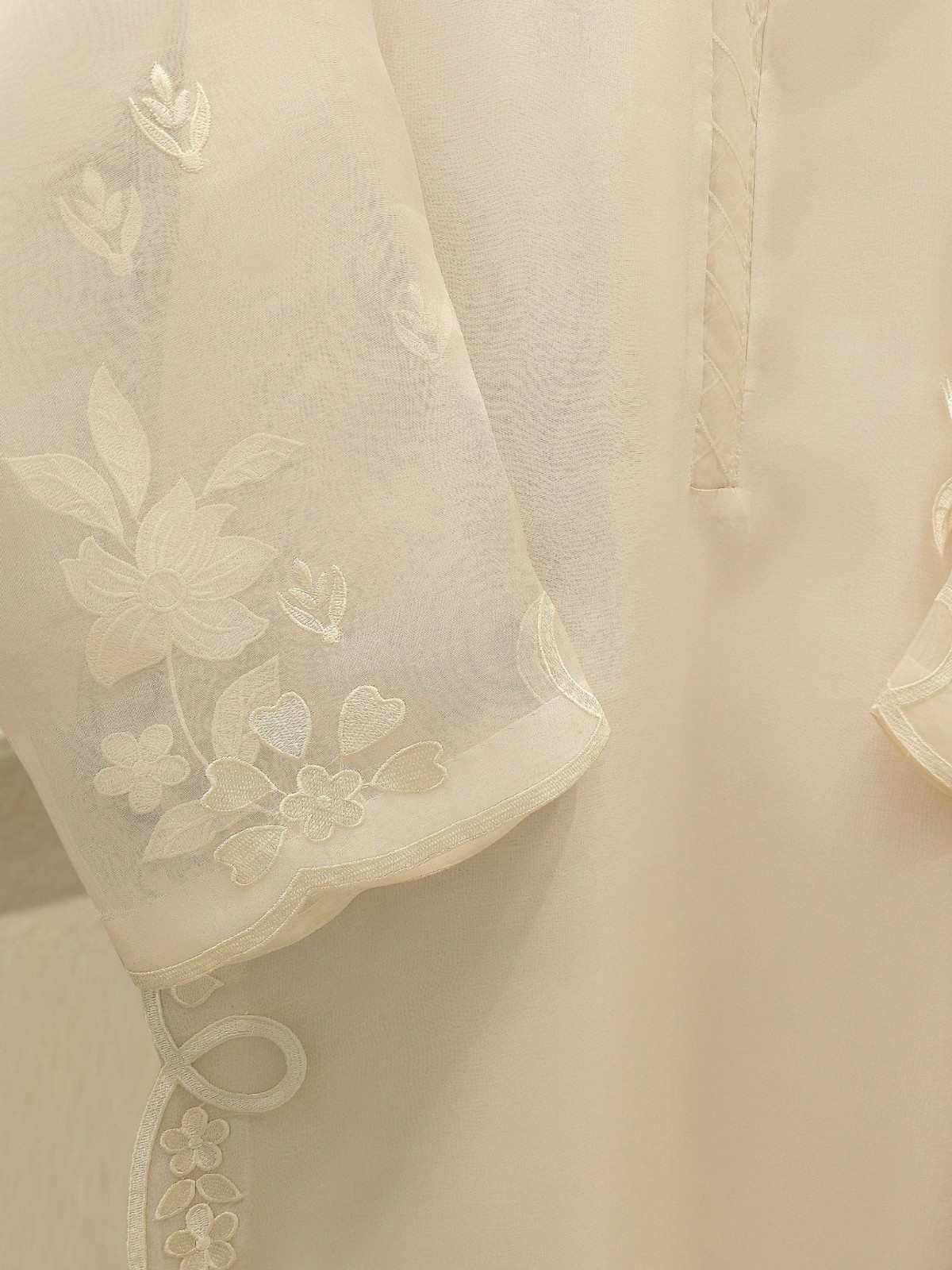 NOROZ - 3pc Premium Soft Organza Embroidered