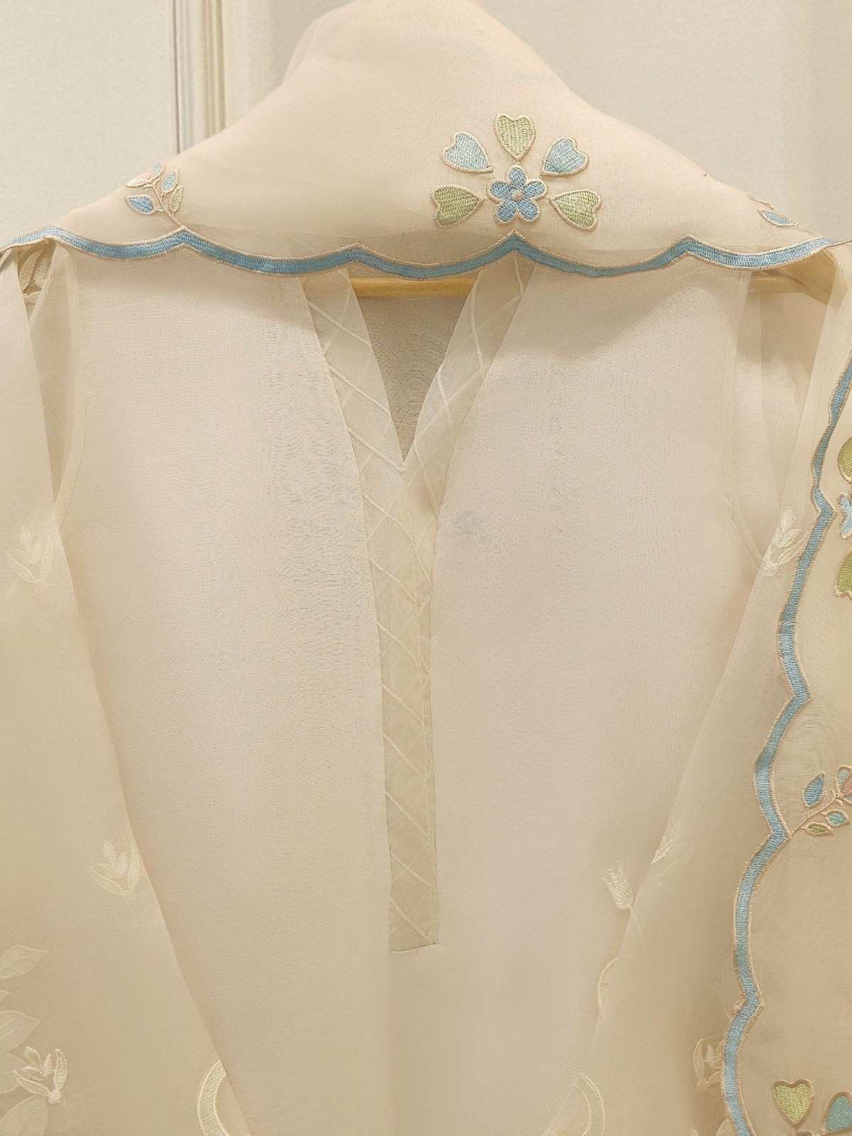 NOROZ - 3pc Premium Soft Organza Embroidered