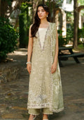 Oblivion three-piece embroidered lawn outfit with printed dupatta — Musaya