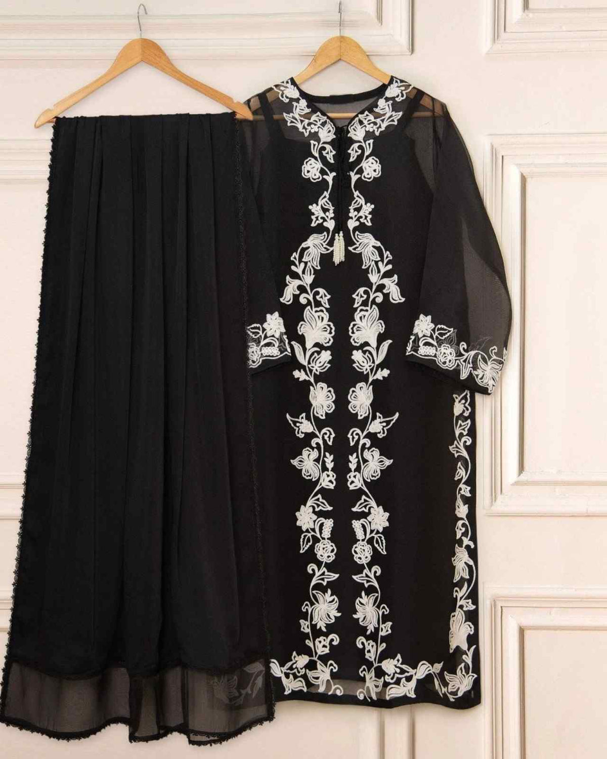 SHAAM - 3pc Premium Soft Organza Embroidered