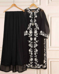 SHAAM - 3pc Premium Soft Organza Embroidered