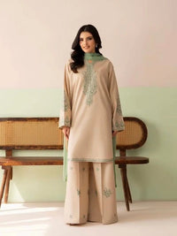 Zaytoun - 3pc Lawn Embroidered Dress - Musaya