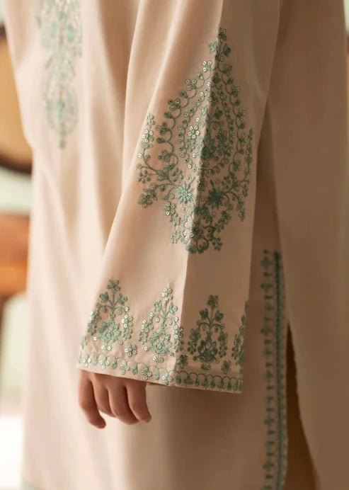 Zaytoun - 3pc Lawn Embroidered Dress - Musaya