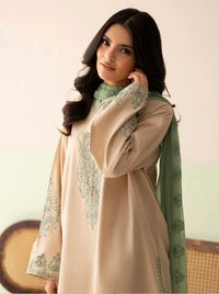 Zaytoun - 3pc Lawn Embroidered Dress - Musaya