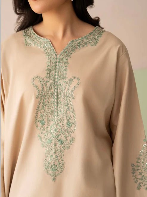 Zaytoun - 3pc Lawn Embroidered Dress - Musaya